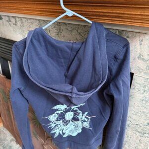 Vintage Juicy Couture Hooded Zipped Track Jacket, Navy Blue Size Medium